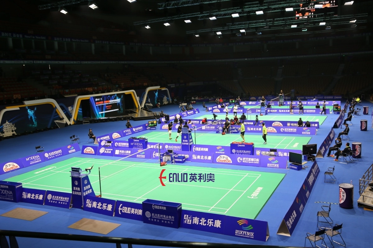 Enlio là nhà tài trợ chính thảm cầu lông cho giải vô địch cầu lông châu á 2018